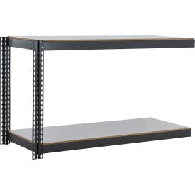 Global Industrial 2 Shelf Extra Heavy Duty Boltless Shelving Add On 72""Wx24""Dx36""HLaminate Deck
