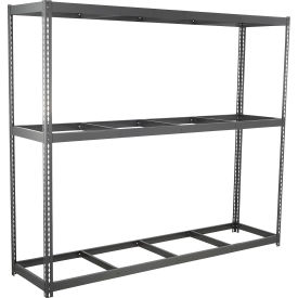 Global Industrial 3 Shelf Extra Heavy Duty Boltless Shelving Starter 96""W x 18""D x 72""H No Deck