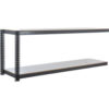 Global Industrial 2 Shelf Extra Heavy Duty Boltless Shelving Add On 96""Wx18""Dx36""HLaminate Deck