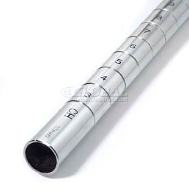 Nexel® Poly-Z-Brite® Post 86""H Leveler Installed - 4 Pack