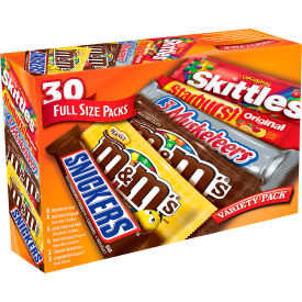 MARS Chocolate and Candy Full Size Variety Pack 30 Count