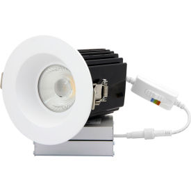 Sunlite® LED Round Regressed Downlight Fixture 18W 1360 Lumens 4-1/2""Dia. White Pack of 4