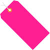 Global Industrial Shipping Tag Pre-Strung #4 4-1/4""L x 2-1/8""W Fluorescent Pink 1000/Pack