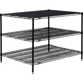 Nexel® 3 Shelf Black Epoxy Wire Shelving Unit Starter 72""W x 36""D x 34""H