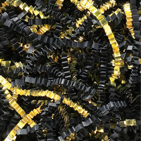 Global Industrial™ Crinkle Paper Blends 10 lbs. Black/Gold