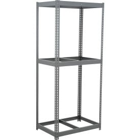 Global Industrial 3 Shelf Extra Heavy Duty Boltless Shelving Starter 48""W x 12""D x 120""H No Deck