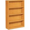 HON® 10500 Series Laminate Bookcase Four-Shelf 36""W x 13-1/8""D x 57-1/8""H Harvest