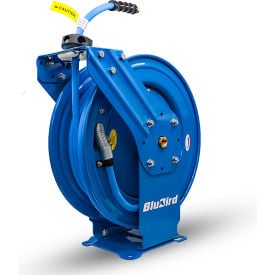 BluBird® Dual Arm Spring Return Air Hose Reel 300 PSI 1/2"" ID x 100'L