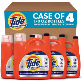 Tide® Professional Commercial HE Laundry Detergent Unscented 170 oz. Pour Bottle 4/Case