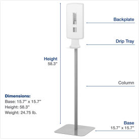 Dial® Professional FIT® Touch Free Dispenser Floor Stand White