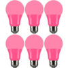 Sunlite® LED A19 Colored Light Bulb E26 Base 3W 140 Lumens Pink Pack of 6