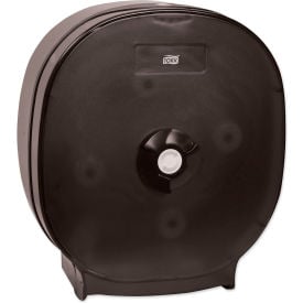 Tork® 4-Roll Tissue Dispenser Upto 5"" Roll Size Translucent Black