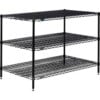 Nexel® 3 Shelf Black Epoxy Wire Shelving Unit Starter 60""W x 30""D x 34""H