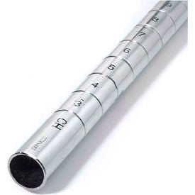 Nexel® Stainless Steel Post 63""H Leveler Installed - 4 Pack