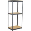 Global Industrial 3 Shelf Extra Heavy Duty Boltless Shelving Starter 48""Wx24""Dx120""HWood Deck