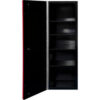 Extreme Tools DX Side Locker 5 Shelves 19""W x 21""D x 56-1/2""H Black with Red Handle