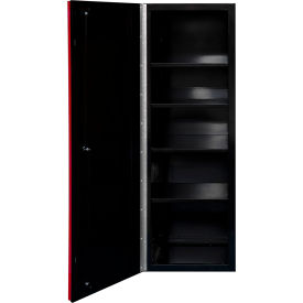 Extreme Tools DX Side Locker 5 Shelves 19""W x 21""D x 56-1/2""H Black with Red Handle
