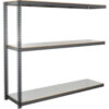 Global Industrial 3 Shelf Extra Heavy Duty Boltless Shelving Add On 96""Wx30""Dx84""HLaminate Deck
