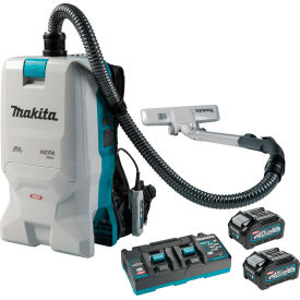 Makita® Brushless HEPA Backpack Vacuum Kit with 40V max XGT Li-Ion Batteries 1.5 Gal. Capacity