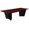Regency Array Conference Table with Power Data Grommet 96""L x 48""W x 29""H Mahogany/Black