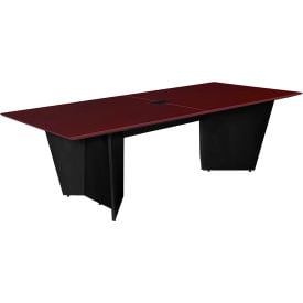 Regency Array Conference Table with Power Data Grommet 96""L x 48""W x 29""H Mahogany/Black