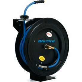 BluBird® Single Arm Spring Return Air Hose Reel 300 PSI 3/8"" ID x 50'L