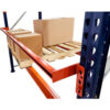 Global Industrial™ Teardrop Pallet Rack Backstop 96"" Length 4"" Offset