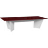 Regency Array Conference Table with Power Data Grommet 120""L x 48""W x 29""H Mahogany/White
