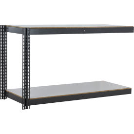 Global Industrial 2 Shelf Extra Heavy Duty Boltless Shelving Add On 72""Wx18""Dx36""HLaminate Deck