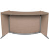 Regency Marque Curved ADA Compliant Reception Station 62-1/2""W x 25""D x 33""H Noble Oak