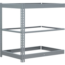 Global Industrial 3 Shelf Standard Duty Boltless Shelving Add On 36""W x 12""D x 36""H No Deck