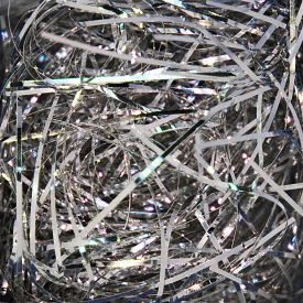 PreciousMetal™ Crinkle Paper Shreds 10 lbs. Silver