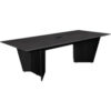 Regency Array Conference Table with Power Data Grommet 96""L x 48""W x 29""H Ash Gray/Black