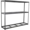 Global Industrial 3 Shelf Extra Heavy Duty Boltless Shelving Starter 96""W x 24""D x 48""HWire Deck