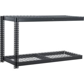 Global Industrial 2 Shelf Extra Heavy Duty Boltless Shelving Add On 60""W x 24""D x 36""H Wire Deck