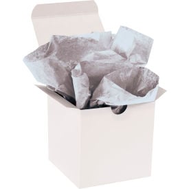 Global Industrial™ Gift Grade Tissue Paper 11 lbs. 20""W x 30""L Metallic Silver 200 Sheets
