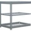 Global Industrial 3 Shelf Standard Duty Boltless Shelving Add On 48""W x 24""D x 36""H Wire Deck