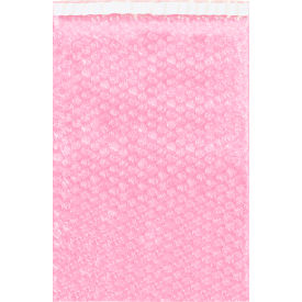 Global Industrial™ Anti Static Bubble Pouches 4""W x 3-1/2""L Pink 1000/Pack