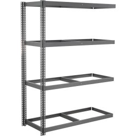 Global Industrial 4 Shelf Extra Heavy Duty Boltless Shelving Add On 72""W x 18""D x 96""H No Deck