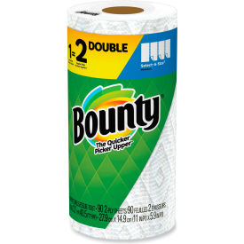 Bounty Kitchen Roll Paper Towel 2-Ply 11"" x 5-7/8"" White 90 Sheets/Double Roll 24 Rolls/Case