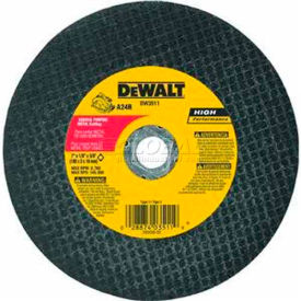 DeWalt Metal Cutting Wheel DWA8011 14"" Diameter 7/64"" Thick 4300 RPM 10/PK