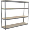 Global Industrial 4 Shelf Extra Heavy Duty Boltless Shelving Starter 96""Wx36""Dx120""HWood Deck