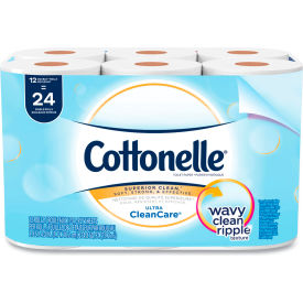 Cottonelle Clean Care Bathroom Tissue Septic Safe 1-Ply White 170 Sheets/Roll 48 Rolls/Case