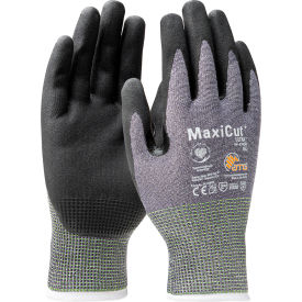 PIP MaxiCut Ultra Micro-Foam Nitrile Coated Palm & Fingers Gloves ANSI A4 XL Gray 6 Dozen/Case
