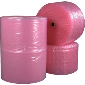 Global Industrial™ Perforated Anti-Static Air Bubble Roll 48""W x 250'L x 1/2"" Bubble Pink
