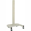 Global Industrial™ 78""H Mobile Post with Caster Base - Beige