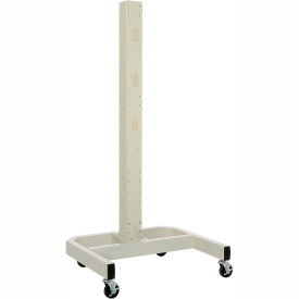 Global Industrial™ 78""H Mobile Post with Caster Base - Beige