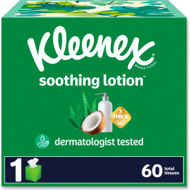 Kleenex® Lotion Facial Tissue 3-Ply White 60 Sheets/Box 27 Boxes/Case