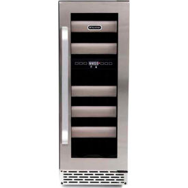 Whynter BWR-171DS - Elite Wine Refrigerator Stainless Steel Door Dual Zone Built-In 17 Bottles