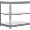 Global Industrial 3 Shelf Standard Duty Boltless Shelving Add On 36""Wx12""Dx36""H Laminate Deck